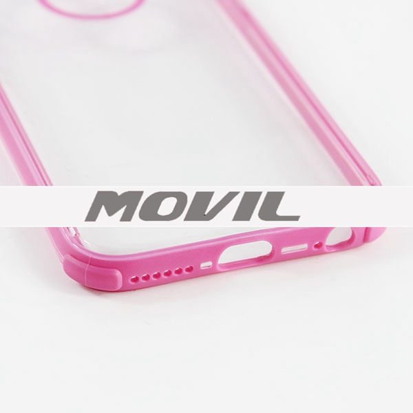 NP-1911 doble color TPU transparente funda para iPhone  6-5